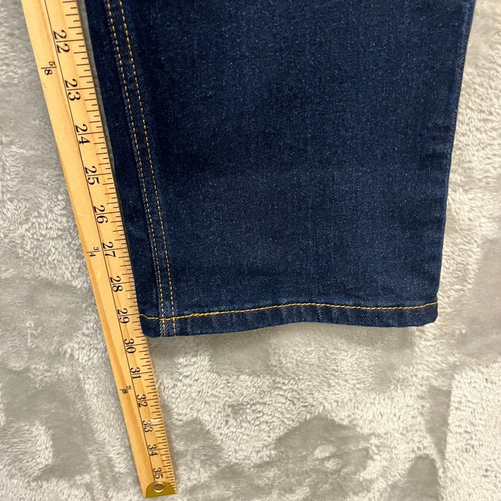 Levi's 514 Straight Jeans Mens 38x30 Blue Dark Wash Stretch Denim